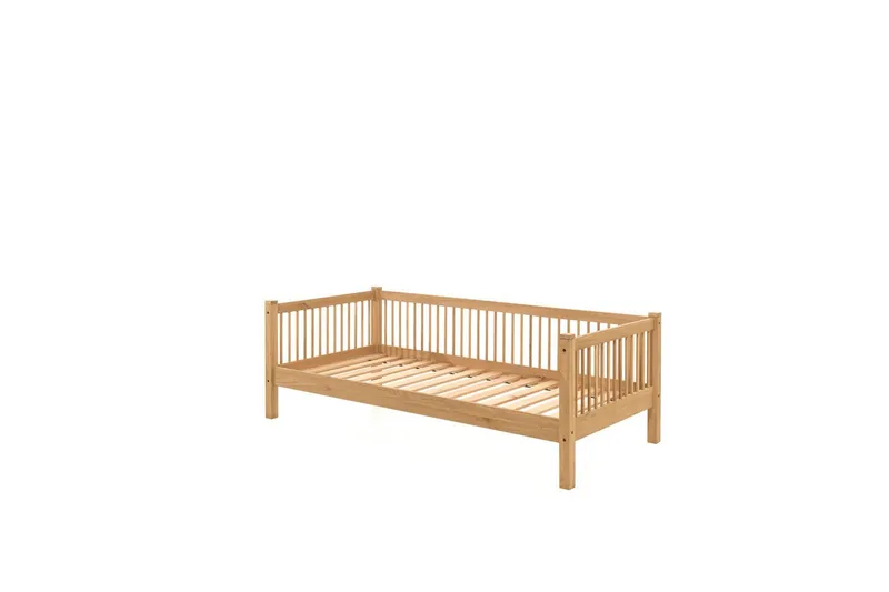 HouseBed med sikkerhedsskinne og tekstilsæt Forrest Egetræ - Egetræ - Møbler - Børnemøbler - Børneseng & juniorseng - Husseng