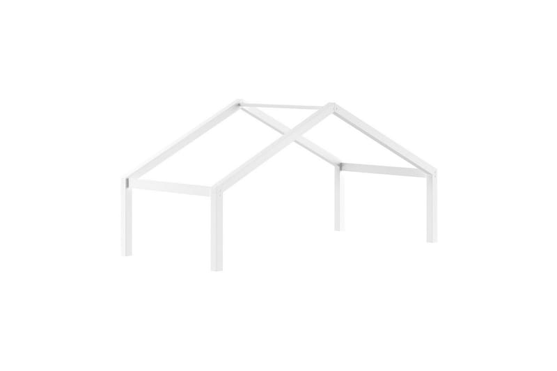 HouseBed med skuffe, sikkerhedsskinne og tekstilsæt Forrest Hvid - Hvid - Møbler - Børnemøbler - Børneseng & juniorseng - Husseng