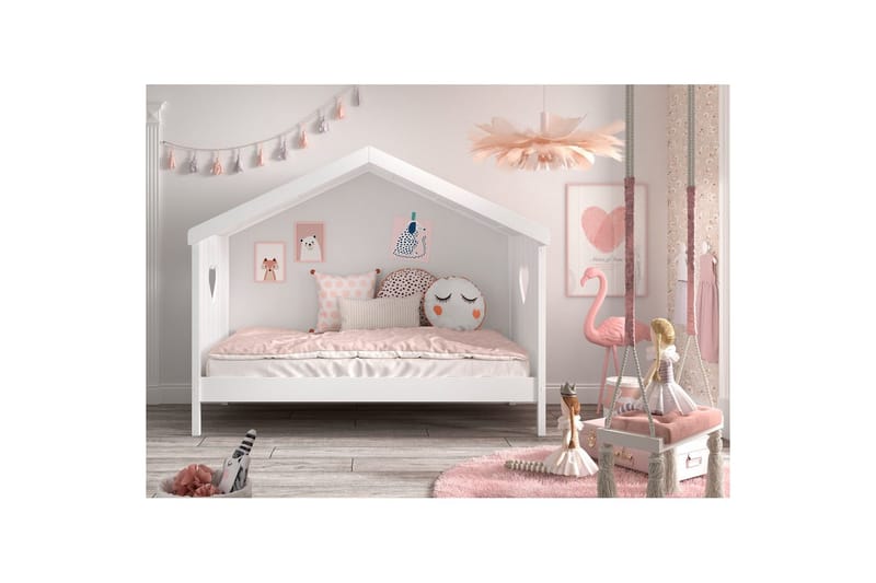 Husseng Amori 90 x 200 cm Hvid - Møbler - Børnemøbler - Børneseng & juniorseng - Husseng
