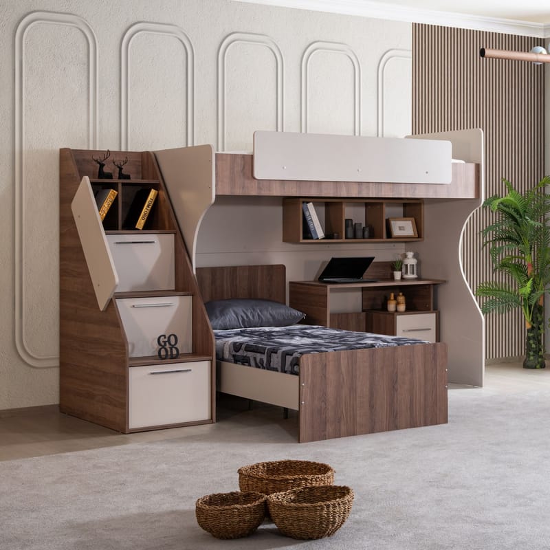 Bunk Bed Homitis - Møbler - Børnemøbler - Børneseng & juniorseng - Husseng