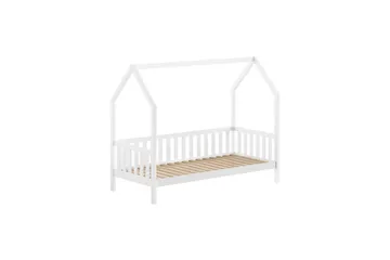 Husseng med Underbed Cabane 90x200 cm Hvid - Hvid - Møbler - Børnemøbler - Børneseng & juniorseng