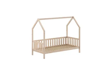 Husseng med Underbed Cabane 90x200 cm Naturlig - Naturlig - Møbler - Børnemøbler - Børneseng & juniorseng