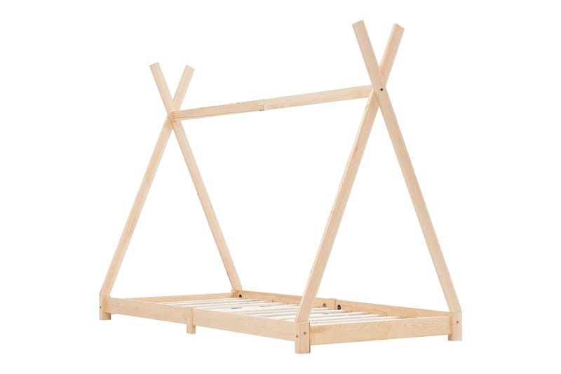 Sengestel Til Husseng 70 X 140 Cm Massivt Fyrretræ - Brun - Møbler - Børnemøbler - Børneseng & juniorseng - Husseng