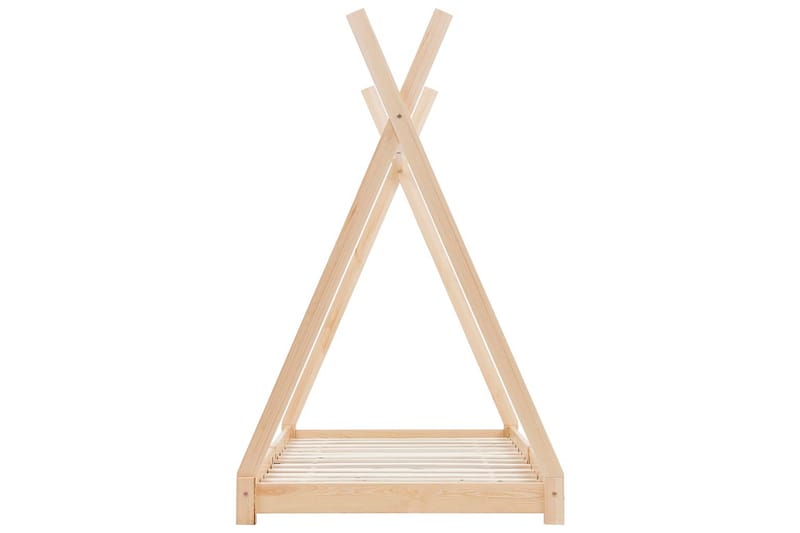 Sengestel Til Husseng 70 X 140 Cm Massivt Fyrretræ - Brun - Møbler - Børnemøbler - Børneseng & juniorseng - Husseng