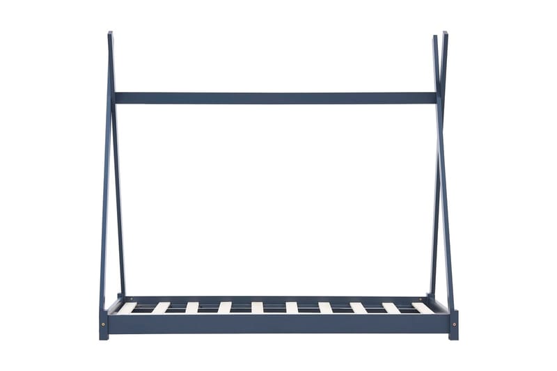 Sengestel Til Husseng 70 X 140 Cm Massivt Fyrretræ Grå - Grå - Møbler - Børnemøbler - Børneseng & juniorseng - Husseng