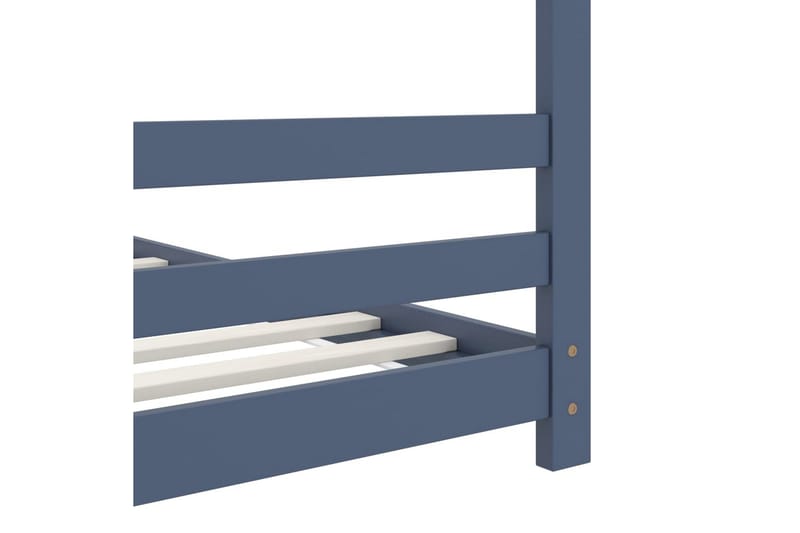 Sengestel Til Husseng 70x140 cm Massivt Fyrretræ Grå - Møbler - Børnemøbler - Børneseng & juniorseng - Husseng