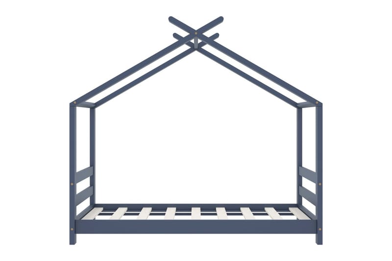 Sengestel Til Husseng 70x140 cm Massivt Fyrretræ Grå - Husseng