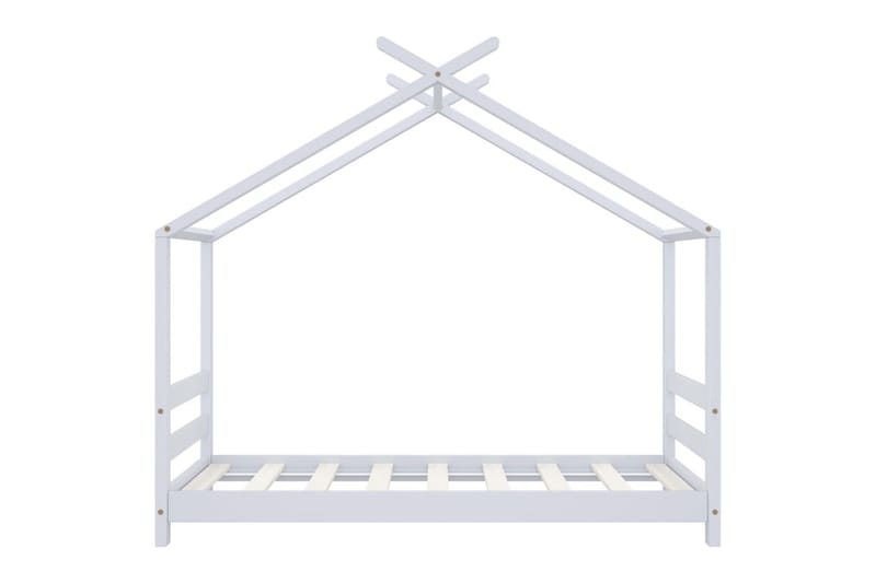 Sengestel Til Husseng 70x140 cm Massivt Fyrretræ Hvid - Møbler - Børnemøbler - Børneseng & juniorseng - Husseng