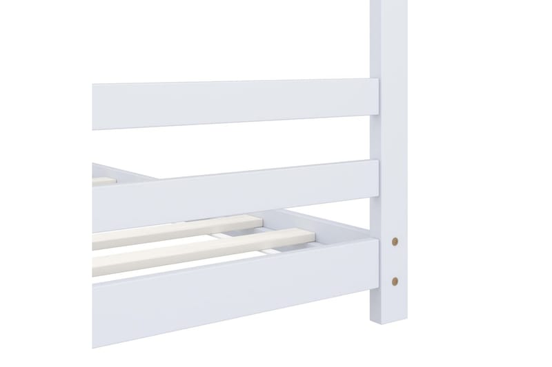 Sengestel Til Husseng 70x140 cm Massivt Fyrretræ Hvid - Møbler - Børnemøbler - Børneseng & juniorseng - Husseng