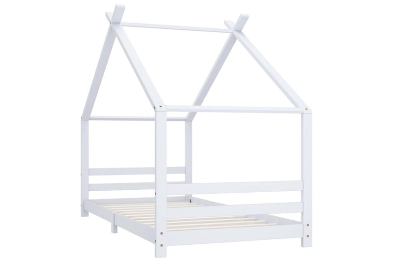 Sengestel Til Husseng 90x200 cm Massivt Fyrretræ Hvid - Møbler - Børnemøbler - Børneseng & juniorseng - Husseng