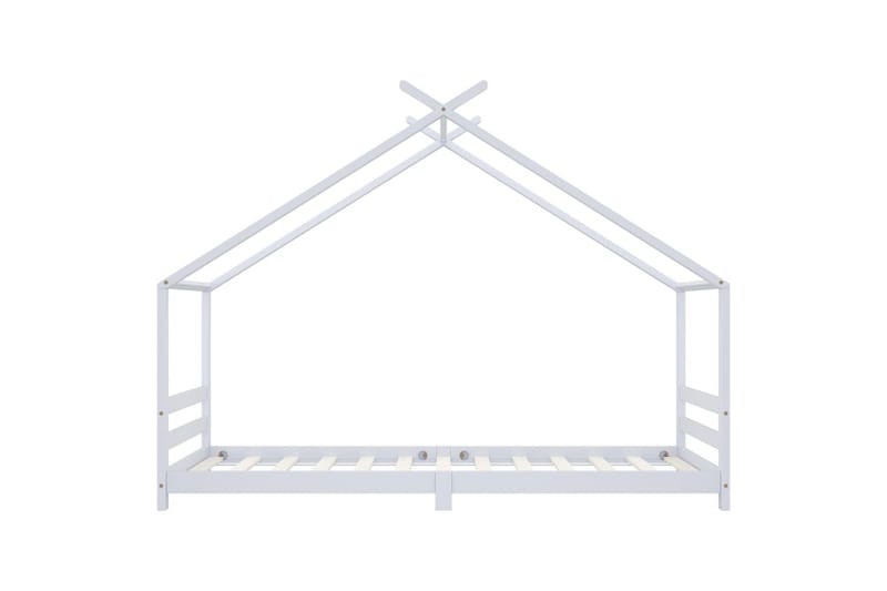 Sengestel Til Husseng 90x200 cm Massivt Fyrretræ Hvid - Møbler - Børnemøbler - Børneseng & juniorseng - Husseng