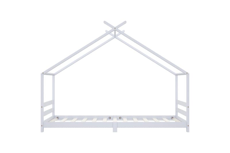 Sengestel Til Husseng 90x200 cm Massivt Fyrretræ Hvid - Husseng