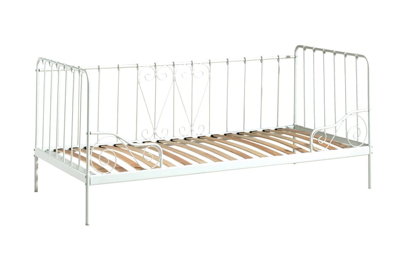 Hvattjom Seng 90x200 cm - Hvid - Møbler - Børnemøbler - Børneseng & juniorseng