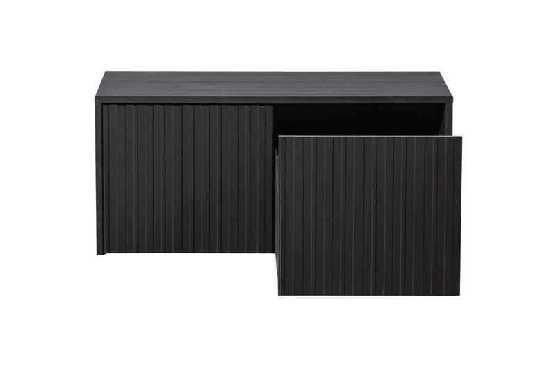 Køjebænk Ny Gravure - Sort, Fyr - Møbler - Stole & lænestole - Bænke - Entrébænk