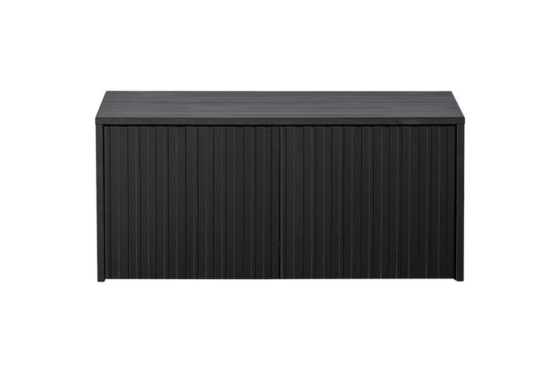 Køjebænk Ny Gravure - Sort, Fyr - Møbler - Stole & lænestole - Bænke - Entrébænk