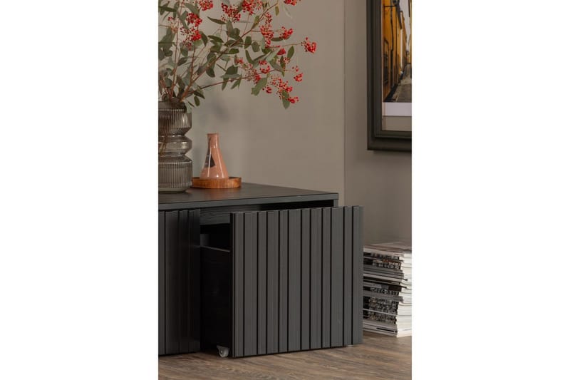 Køjebænk Ny Gravure - Sort, Fyr - Møbler - Stole & lænestole - Bænke - Entrébænk