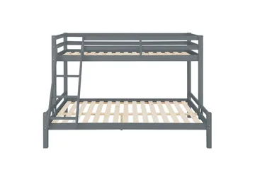 Køjeseng Alpi 280x142x143 cm, Grå - 280x142x143 cm, Grå - Møbler - Børnemøbler - Børneseng & juniorseng - Køjeseng børn