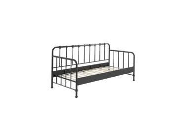 Køjeseng Bronxx Sort 90x200 cm - Møbler - Børnemøbler - Børneseng & juniorseng