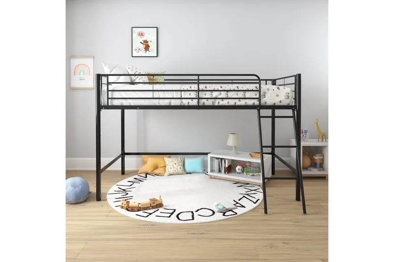 Køjeseng Jodie Sort - Sort - Møbler - Børnemøbler - Børneseng & juniorseng - Højseng børn