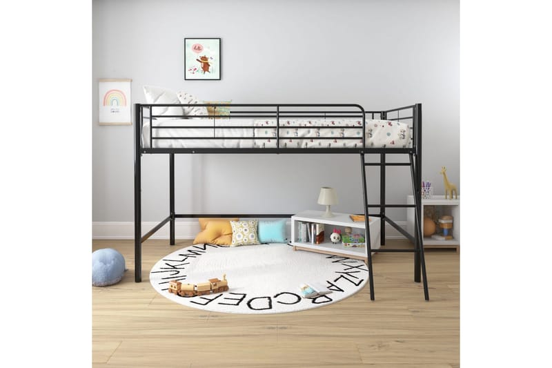 Køjeseng Jodie Sort - Sort - Møbler - Børnemøbler - Børneseng & juniorseng - Højseng børn