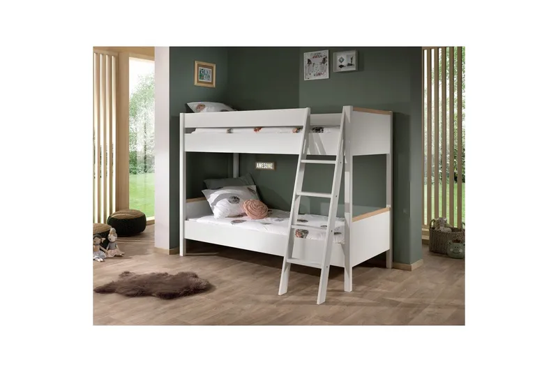 Køjeseng London Hvid - Hvid - Møbler - Børnemøbler - Børneseng & juniorseng - Køjeseng børn