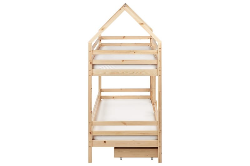 Køjeseng med skuffer Girgols - Brun - Møbler - Børnemøbler - Børneseng & juniorseng - Køjeseng børn