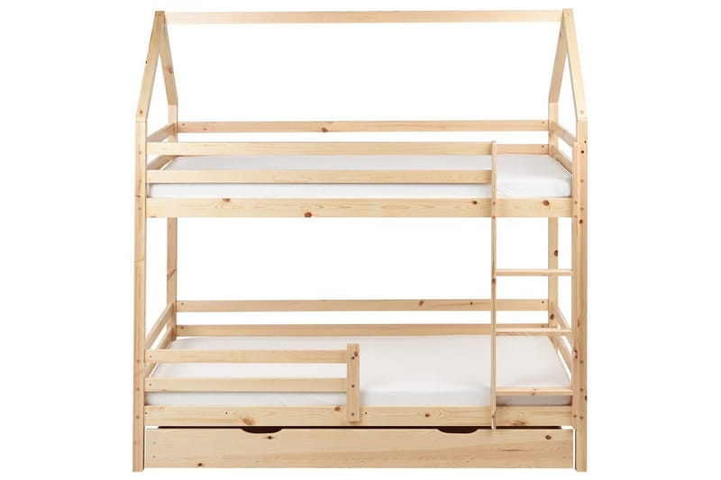 Køjeseng med skuffer Girgols - Brun - Møbler - Børnemøbler - Børneseng & juniorseng - Køjeseng børn