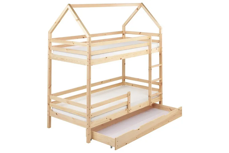 Køjeseng med skuffer Girgols, Brun