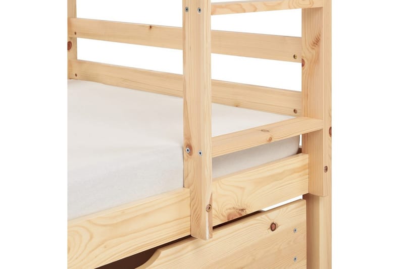 Køjeseng med skuffer Girgols - Brun - Møbler - Børnemøbler - Børneseng & juniorseng - Køjeseng børn