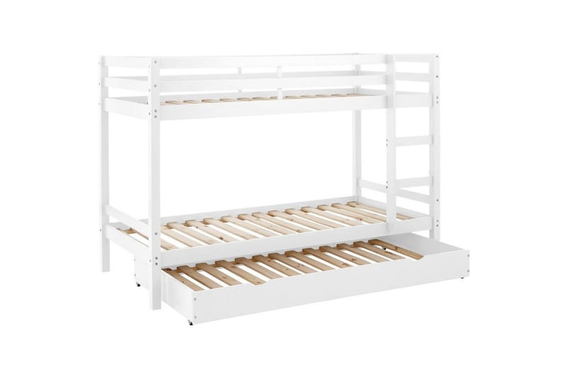 Køjeseng med to liggepladser Loft24 Køjeseng Alpi 208x103x143 cm, hvid Vit - Møbler - Børnemøbler - Børneseng & juniorseng - Køjeseng børn