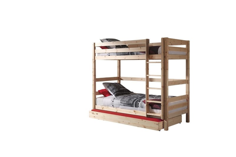 Køjeseng med UnderSeng Pino Naturlig, 180 cm, Naturlig, 180 cm