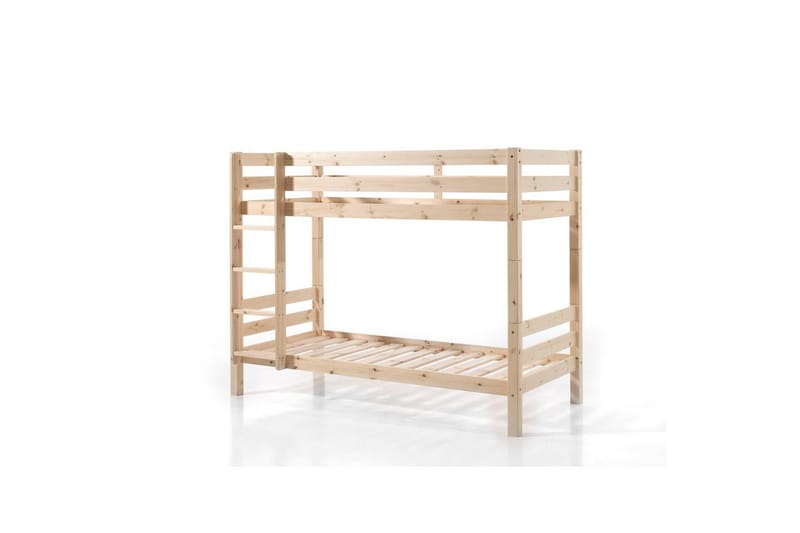 Køjeseng med UnderSeng Pino Naturlig, 160 cm - Naturlig, 160 cm - Møbler - Børnemøbler - Børneseng & juniorseng - Køjeseng børn