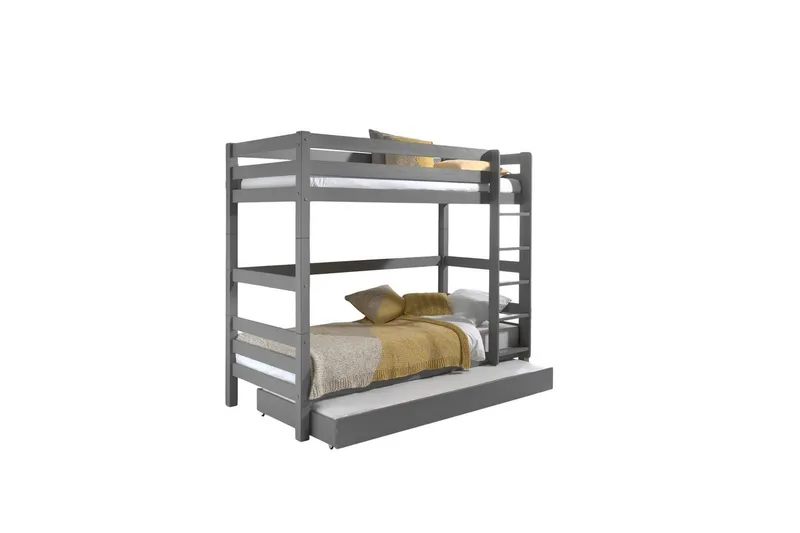 Køjeseng med UnderSeng Pino Grå, 180 cm, Grå, 180 cm