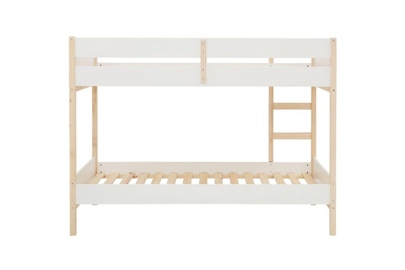 Køjeseng Square Line Hvid, 150x205x96 cm - Hvid, 150x205x96 cm - Møbler - Børnemøbler - Børneseng & juniorseng - Køjeseng børn