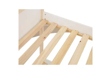 Køjeseng Square Line Hvid, 150x205x96 cm - Hvid, 150x205x96 cm - Møbler - Børnemøbler - Børneseng & juniorseng - Køjeseng børn