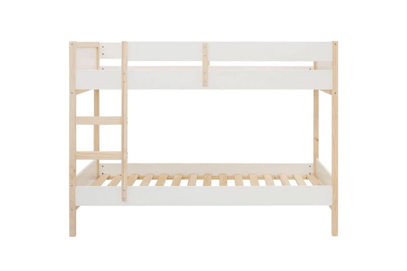 Køjeseng Square Line Hvid, 150x205x96 cm - Hvid, 150x205x96 cm - Møbler - Børnemøbler - Børneseng & juniorseng - Køjeseng børn