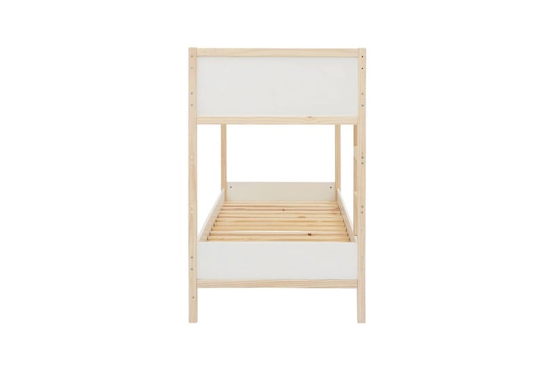 Køjeseng Square Line Hvid, 150x205x96 cm - Hvid, 150x205x96 cm - Møbler - Børnemøbler - Børneseng & juniorseng - Køjeseng børn