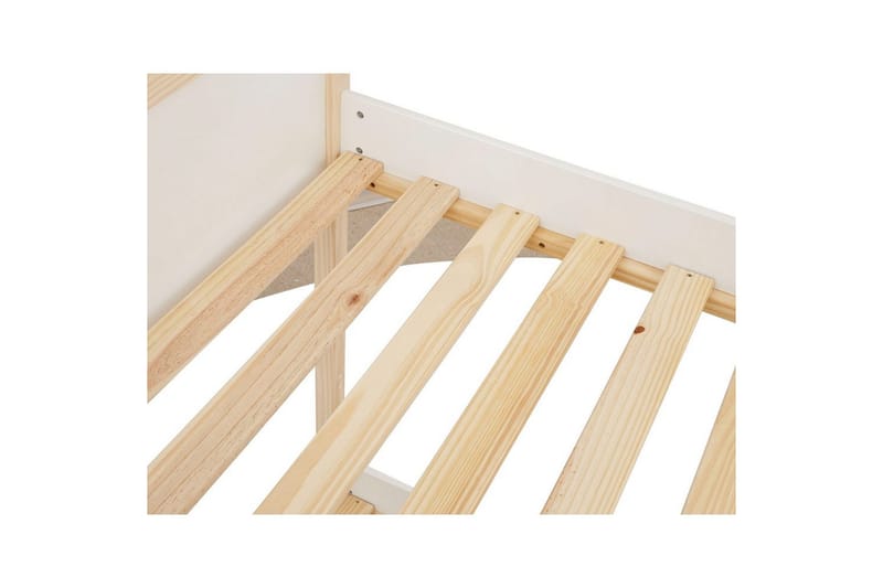 Køjeseng Square Line Hvid, 150x205x96 cm - Hvid, 150x205x96 cm - Møbler - Børnemøbler - Børneseng & juniorseng - Køjeseng børn