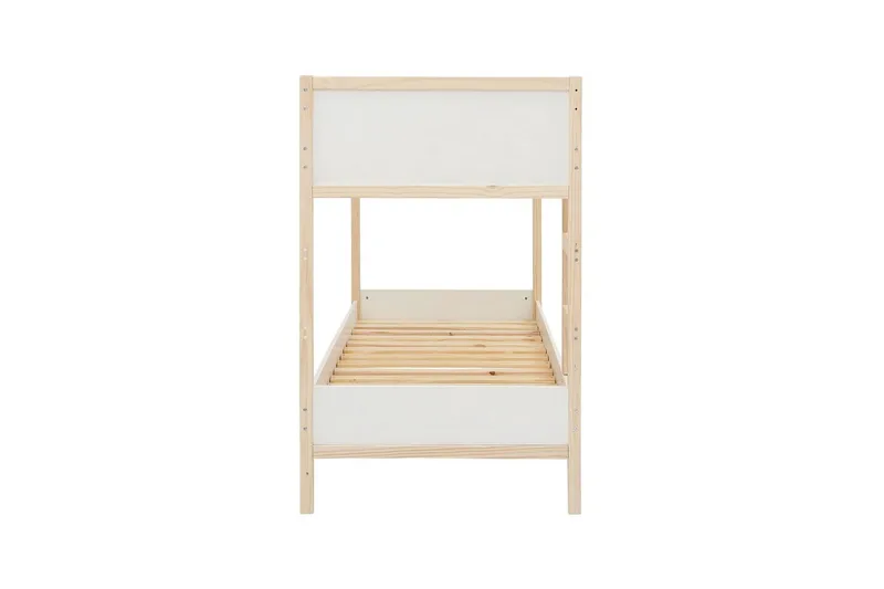 Køjeseng Square Line Hvid, 150x205x96 cm - Hvid, 150x205x96 cm - Møbler - Børnemøbler - Børneseng & juniorseng - Højseng børn
