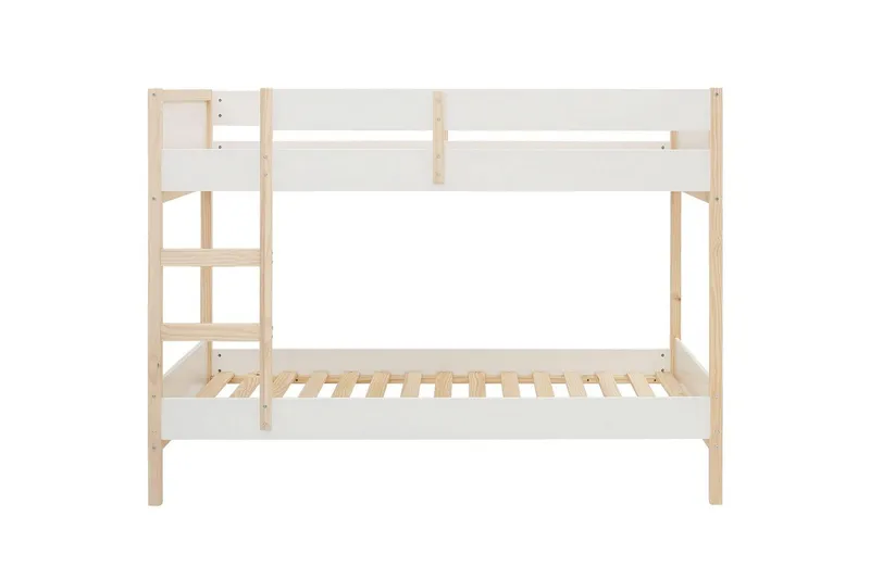 Køjeseng Square Line Hvid, 150x205x96 cm - Hvid, 150x205x96 cm - Møbler - Børnemøbler - Børneseng & juniorseng - Køjeseng børn