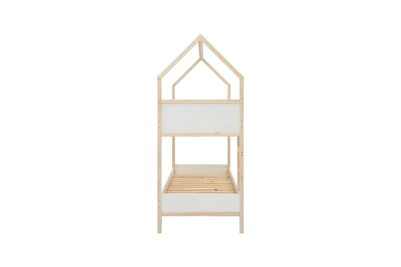Køjeseng Square Line Hvid, 223x205x96 cm - Hvid, 223x205x96 cm - Møbler - Børnemøbler - Børneseng & juniorseng - Køjeseng børn