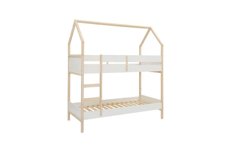 Køjeseng Square Line Hvid, 223x205x96 cm, Hvid, 223x205x96 cm