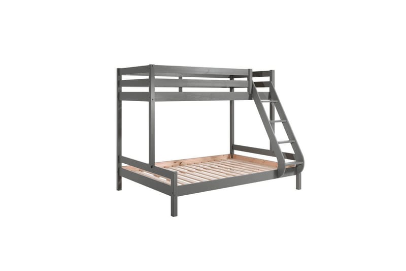 Køjeseng Pino Family 140x200 + 90x200 cm Grå, Grå