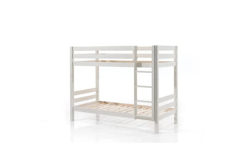 Køjeseng Pino Sæt med 2 skuffer Hvid, 160 cm - Hvid, 160 cm - Møbler - Børnemøbler - Børneseng & juniorseng - Køjeseng børn