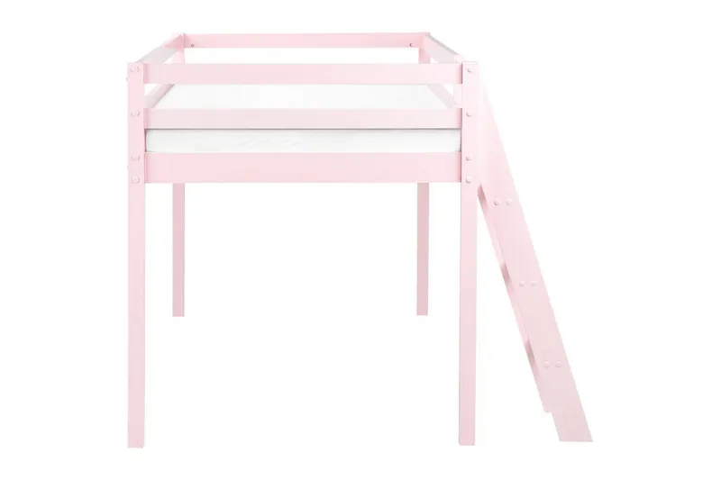 Lav køjeseng Ascoux - Lyserød - Møbler - Børnemøbler - Børneseng & juniorseng - Højseng børn