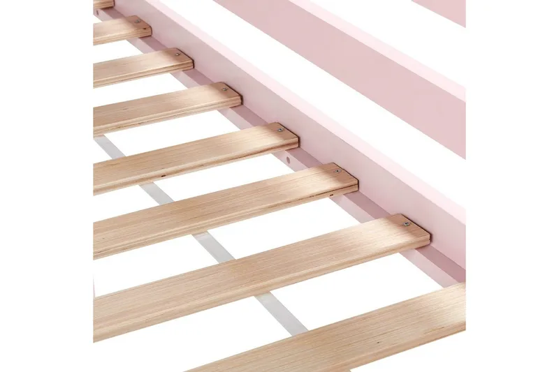 Lav køjeseng Ascoux - Lyserød - Møbler - Børnemøbler - Børneseng & juniorseng - Højseng børn
