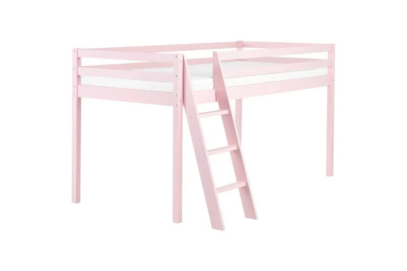 Lav køjeseng Ascoux - Lyserød - Møbler - Børnemøbler - Børneseng & juniorseng - Højseng børn