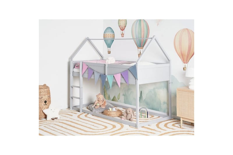 Lav køjeseng Dienne - Grå - Møbler - Børnemøbler - Børneseng & juniorseng - Højseng børn