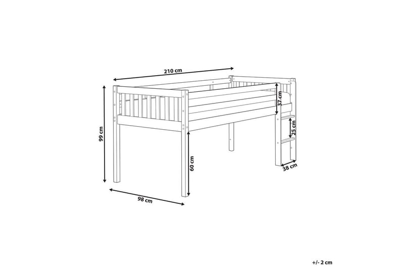 Lav køjeseng Peipin - Lyst træ - Møbler - Børnemøbler - Børneseng & juniorseng - Højseng børn