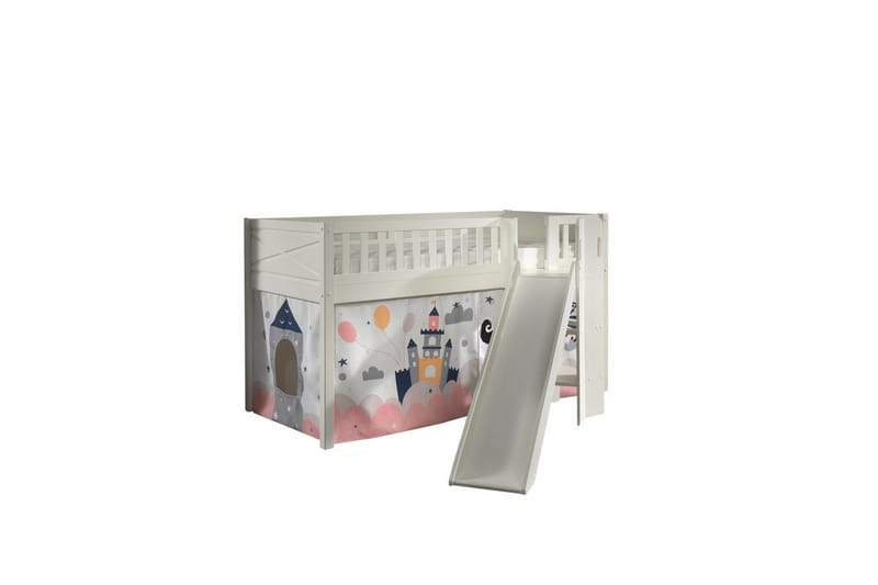 Mellemhøj seng med rutsjebane og matchende tekstilsæt (legetæppe) Scott Prinsesse Sophie, Prinsesse Sophie